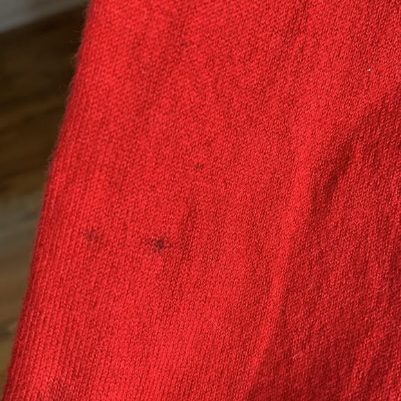 adidas UW Climalite red lightweight knit sweater 1/4 zip cotton blend - Picture 9 of 9